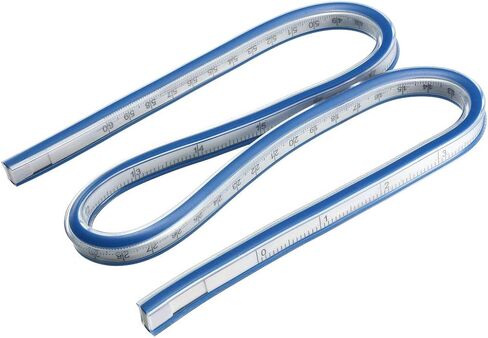 uxcell Flexible Ruler 12 Inch 30cm Curve Ruler for Engineering Drawing, Design Graphics, Garment Design in Saudi Arabia