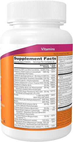 NOW Supplements، فيتامينات Eve™ النسائية المتعددة مع التوت البري وحمض ألفا ليبويك ومرافق الإنزيم Q10، بالإضافة إلى الفواكه الفائقة - الرمان والأكاي والمانغوستين، 180 قرصًا in Saudi Arabia