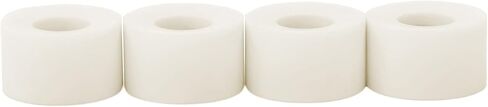 Teak Tuning Apex 71D Urethane Fingerboard Wheels - Cruiser Style, Bowl Shaped, 8.7mm Diameter - ABEC-9 Stealth Bearings - Made in The USA - White Snow Colorway in Saudi Arabia