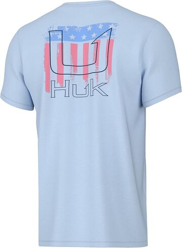 HUK Unisex Kid's Short Sleeve Performance Tee, Fishing T-Shirt, Night Bass-Black, X-Large in Saudi Arabia