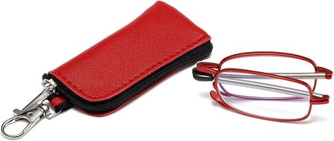 OWTXIS 3 Pack Folding Reading Glasses for Men Women, Keychain Compact Readers Blue Light Portable Pocket Eyeglasses in Saudi Arabia