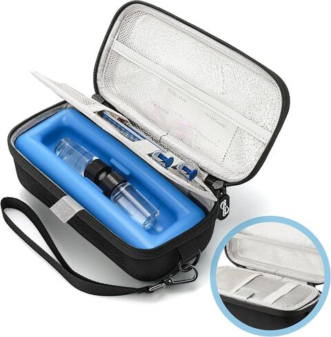 Gelozid Insulin Travel Case for Insulin Pen with Upgraded Ice Pack, Diabetes Travel Case for Diabetic Supplies and for The Daily Life and Trip in Kuwait