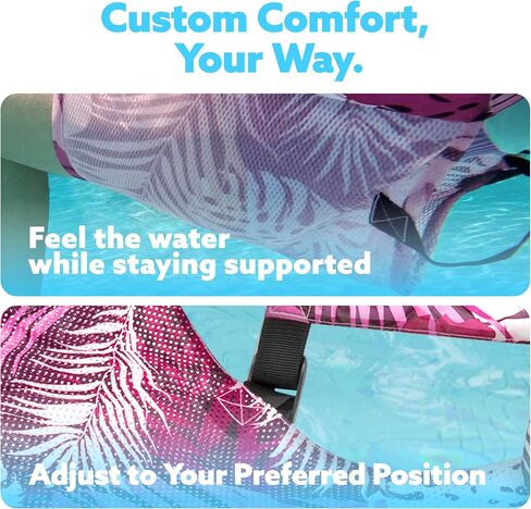 Sloosh Pool Float Hammock Chairs,Tropical Pattern Adult Water Floating, Inflatable Lounge Chair for Pool Party Summer Fun in Kuwait