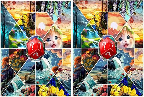 OFRKE 2-Piece Christmas Diamond Painting Kits for Adults,Gnomes Diamond Art Full Drill Round Gem Art 5D Diamond Dots Suitable Home Wall Decor 12"x12" in Kuwait