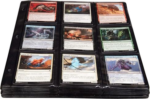 Monster 9 Pocket Trading Card Album with 20 Theft Deterrent, Padded Pages for Extra Protection - Holds 360 TCGs - Compatible with Yugioh, MTG, Magic The Gathering, Pokémon & Sport Cards- Matte Black in Saudi Arabia