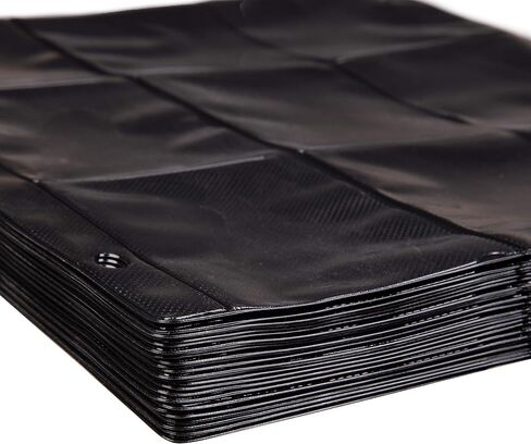 Monster 9 Pocket Trading Card Album with 20 Theft Deterrent, Padded Pages for Extra Protection - Holds 360 TCGs - Compatible with Yugioh, MTG, Magic The Gathering, Pokémon & Sport Cards- Matte Black in Saudi Arabia