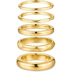 PNYFIL Gold Chunky Rings For Women, 18K Gold Rings for Women Non Tarnish, Chunky Teardrop Tarnish Free Gold Jewelry Thumb Mid Finger Statement Rings For Women Adjustable Ring Size 6/7/8/9 in Kuwait