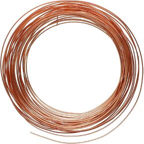 The Beadsmith Half-Round Craft Wire - Wire Elements - Soft Temper - 18 Gauge, 7 Yard Coil - Copper Color - Beading Wire Used for Jewelry Making, Wire Wrapping, and Other DIY Arts & Crafts in Saudi Arabia
