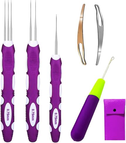 Yarniss Small Ergonomic Crochet Hooks Set,Lace Crochet Hooks for 0.8mm~2.75mm in Kuwait