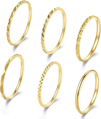 PNYFIL Gold Chunky Rings For Women, 18K Gold Rings for Women Non Tarnish, Chunky Teardrop Tarnish Free Gold Jewelry Thumb Mid Finger Statement Rings For Women Adjustable Ring Size 6/7/8/9 in Saudi Arabia