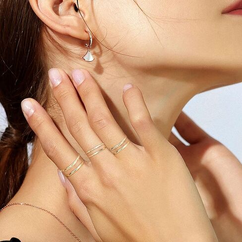 PNYFIL Gold Chunky Rings For Women, 18K Gold Rings for Women Non Tarnish, Chunky Teardrop Tarnish Free Gold Jewelry Thumb Mid Finger Statement Rings For Women Adjustable Ring Size 6/7/8/9 in Saudi Arabia