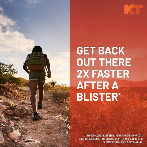 KT Health, Blister Treatment Patch, Waterproof Hydrocolloid Bandage, 6 Count in Saudi Arabia