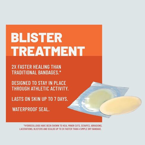 KT Health, Blister Treatment Patch, Waterproof Hydrocolloid Bandage, 6 Count in Saudi Arabia