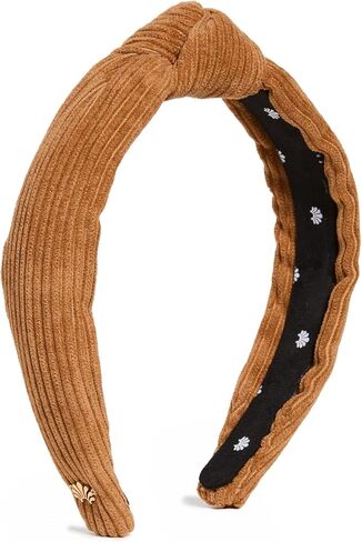 Lele Sadoughi Women's Faux Leather Knotted Headband, Black Leather, One Size in Kuwait
