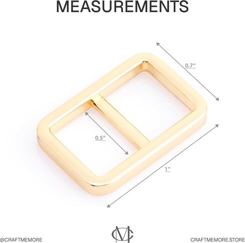 CRAFTMEMORE 1/2 Inch Slide Buckle Bag Belt Strap Adjuster Quality Purse Accessories 4 pcs SC11 in Saudi Arabia