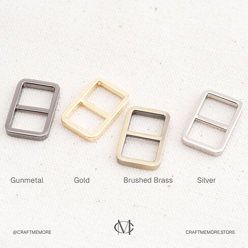 CRAFTMEMORE 1/2 Inch Slide Buckle Bag Belt Strap Adjuster Quality Purse Accessories 4 pcs SC11 in Saudi Arabia