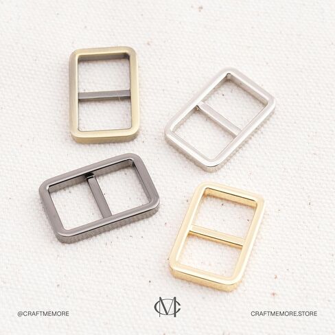 CRAFTMEMORE 1/2 Inch Slide Buckle Bag Belt Strap Adjuster Quality Purse Accessories 4 pcs SC11 in Saudi Arabia