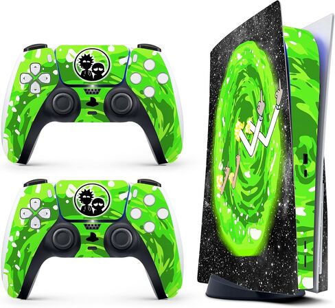 HK Studio Anime Eyes Decal Sticker Skin Specific Cover for PS5 Disc Edition - Waterproof, No Bubble, Including 2 Controller Skins and Console Skin in Kuwait