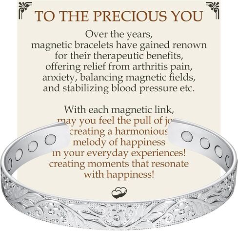 Feraco Copper Magnetic Bracelets for Men Women,Vintage Dragon & Phoenix Pattern Copper Bracelet,99.99% Pure Copper Magnetic Bangles with Gift Box,Gifts for Women Men in Kuwait