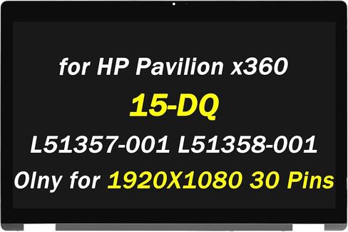 استبدال شاشة PEHDPVS 15.6 بوصة L53868-001 لـ HP Envy X360 15-DS 15Z-DS 15M-DS0011DX 15M-DS0012DX 15M-DS0023DX 15-DS0003CA 15-DS0013CA 15-DS0013NR FHD LED شاشة LCD تعمل باللمس محول رقمي in Saudi Arabia
