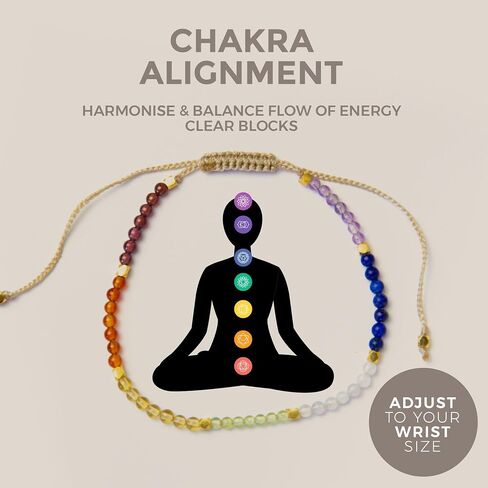 BALIPURA - Grounding Aura Bracelet for Women - 2mm SMALL (TINY) BEADS Healing Crystal, Gemstones, Quartz, 925 Solid Silver Beads, Essential Women Real Stone in Kuwait