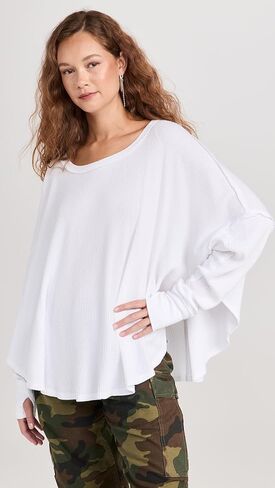 Free People Microphone Drop Thermal Navy SM (Women's 4-6) in Saudi Arabia