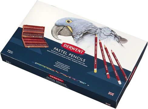 Derwent Pastel Pencils, 4mm Core, Wooden Box, 48 Count (0700644) in Saudi Arabia