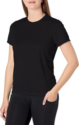 هنس تي شيرت رياضي كول دراي بيرفورمانس للنساء, أسود, One Size in Kuwait