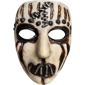 SKTY Mick Thomson Half Face Latex Mask Halloween Horror Masquerade Cosplay Costume Props, Black in Saudi Arabia