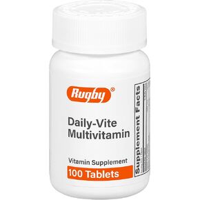 Rugby Daily-Vite Multivitamin Vitamin Supplement - 100 Tablets