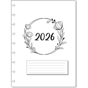 2024 Monthly Planner Calendar Refills for 9 Disc Classic Planners, Loose-Leaf Inserts, 12 Month 9-Disc Planner, 7x9.25 Size Monthly Calendar Refills (Cat) in Saudi Arabia