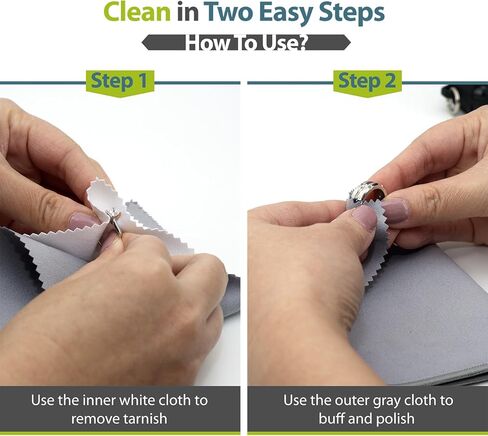 GreatShield Jewelry Liquid Cleaner Solution Kit With Gentle Brush, Cleaning Cloths And Basket for Gold, Silver, Diamond, Platinum Jewelry, Precious Stone, Suitable For Bracelet Rings Necklace Earrings in Kuwait