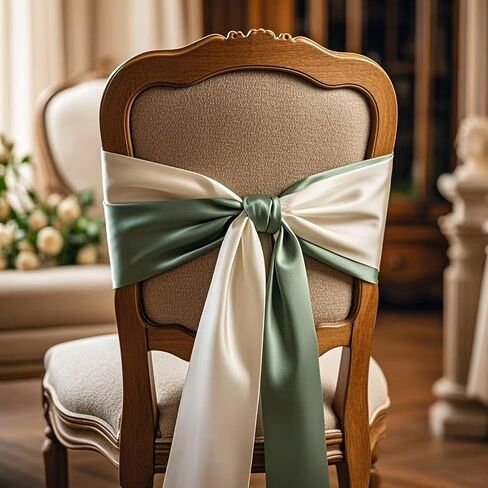 Pack of 50 Wedding Satin Chair Sashes Blush Pink Bows 7x108inch Ribbon Fabric Bands for Banquet Party Hotel Restaurant Ceremony Event Chairs Knots Ties Decorations - Blush Pink, 50PCS in Kuwait