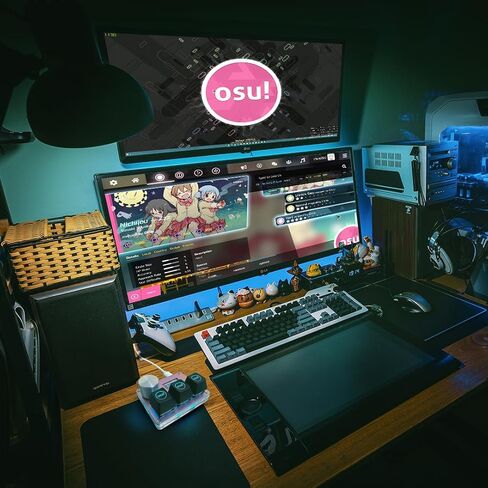 BTXETUEL SayoDevice O3C OSU لوحة مفاتيح قاعة الزناد السريع، مفاتيح مفاتيح خطية مغناطيسية، لوحة مفاتيح مع مقبض وشاشة، نسخ لصق، Shotcut، لوحة مفاتيح صغيرة Macro Hotswap.... | ألعاب إيقاع Geometry Dash OSU، مع مقبض وشاشة، نسخ ولصق، Shotcut، Macro Hotswap M in Kuwait