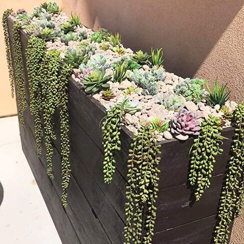 3pcs Artificial Fake String of Pearls Plant Faux Fake Hanging Succulents Plants in Saudi Arabia