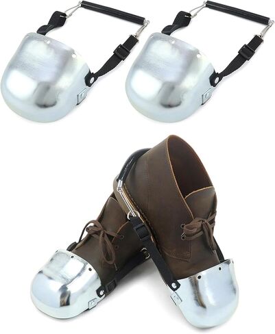 QWORK Steel Toe Guard, Metatarsal Guards, Foot Guard with Adjustable Straps, Universal Size for Men and Women, 1 Pair in Kuwait