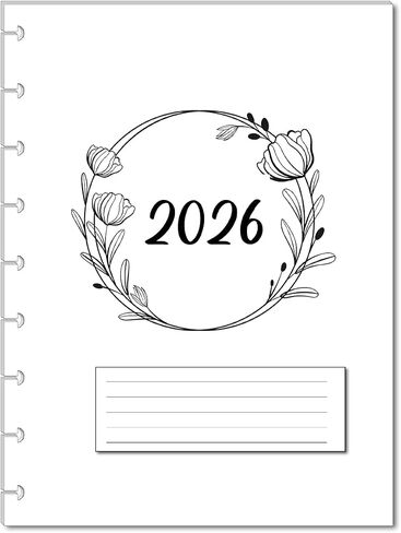 2024 Monthly Planner Calendar Refills for 9 Disc Classic Planners, Loose-Leaf Inserts, 12 Month 9-Disc Planner, 7x9.25 Size Monthly Calendar Refills (Cat) in Saudi Arabia