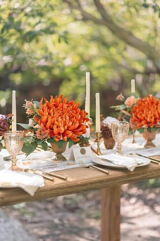 Briful 6'' Large Heads Chrysanthemums Artificial Flowers-Fall Decor 6 Stems 26''Autumn Mum Fake Flowers Bouquet, Yellow Silk Flowers for Home Weddings Farmhouse Patio Garden Decor in Kuwait