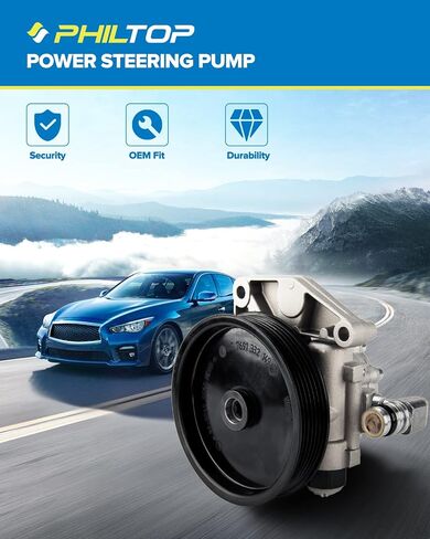PHILTOP 21-5419 Power Steering Pump Direct Fits RSX 2002-2006 2.0L, Accord 2006-2007 2.4L, CR-V 2003-2008 2.4L, CR-V 2010-2011 2.4L, Power Steering Asist 56110PNBA01, 56110PNBA03, 56110PNBA04 in Saudi Arabia