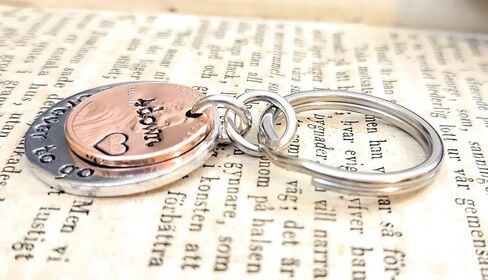 4th Anniversary Gift 4 Down and Forever To Go Coin Key Chain Lucky Copper 2019 Penny in Saudi Arabia