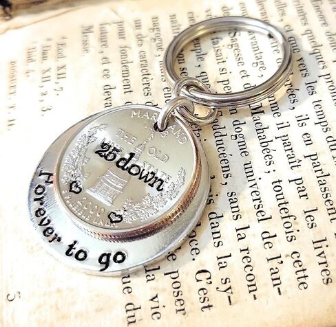 25 Years Down and Forever To Go 25th Anniversary Gift for Him or Her 1998 Quarter in Saudi Arabia