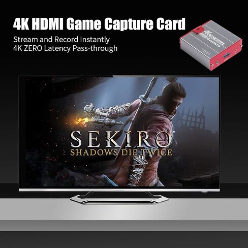 بطاقة التقاط فيديو Mirabox USB3.0 HDMI لجهاز Nintendo Switch، 1080P 60FPS HD جهاز التقاط الألعاب مع رابط HDMI يعمل مع DSLR Xbox PS4 للعبة OBS Twitch البث المباشر والتسجيل in Kuwait