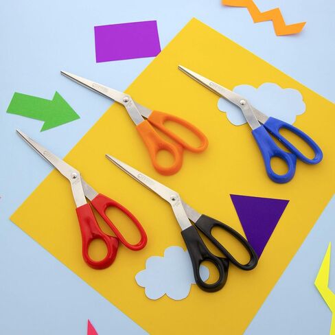 BAZIC 8" Left Handed Bent Stainless Steel Scissors in Saudi Arabia