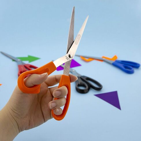 BAZIC 8" Left Handed Bent Stainless Steel Scissors in Saudi Arabia