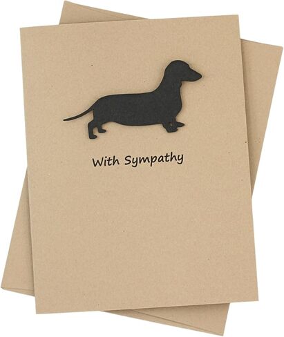 German Shepherd Sympathy Card | Dog Greeting Card | Black Dog Sympathy Card | Handmade Condolences Card in Kuwait