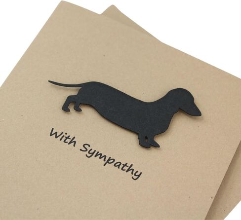 German Shepherd Sympathy Card | Dog Greeting Card | Black Dog Sympathy Card | Handmade Condolences Card in Kuwait
