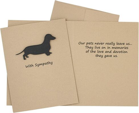 German Shepherd Sympathy Card | Dog Greeting Card | Black Dog Sympathy Card | Handmade Condolences Card in Kuwait