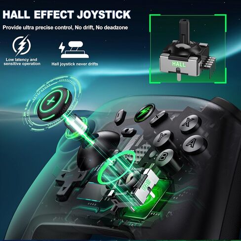 Wireless Switch Controller for Nintendo Switch Controller/Switch Lite/Switch OLED, Rgb Switch Pro controller for Windows PC IOS Android,Switch Remote Gamepad with Programmable/Motion Control/Vibration/Turbo/Wakeup in Saudi Arabia