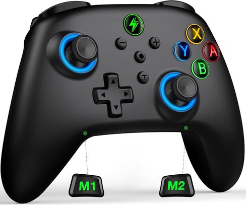 Wireless Switch Controller for Nintendo Switch Controller/Switch Lite/Switch OLED, Rgb Switch Pro controller for Windows PC IOS Android,Switch Remote Gamepad with Programmable/Motion Control/Vibration/Turbo/Wakeup in Saudi Arabia