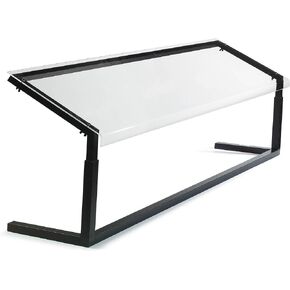 منتجات كارلايل فود سيرفيس، واقي العطس من جانب واحد قابل للتعديل من الألومنيوم، 60 بوصة، أسود in Kuwait